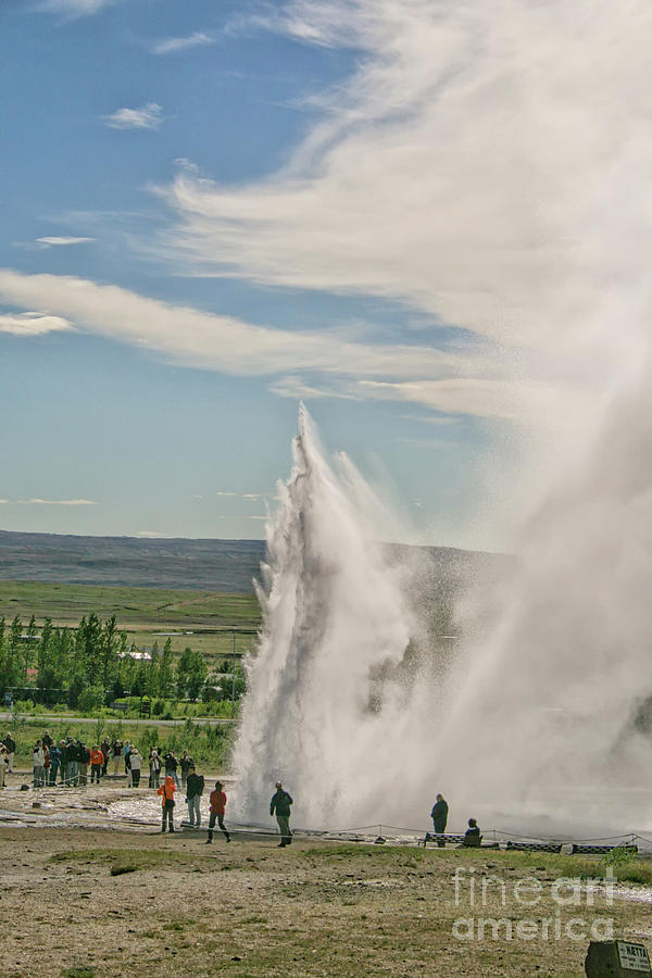 Eruption of geyser Photograph by Patricia Hofmeester