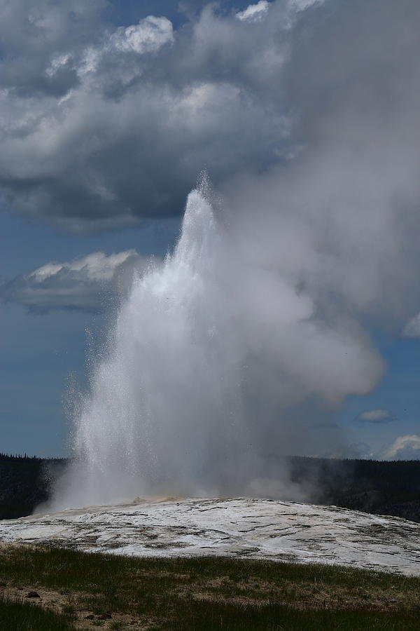 Eruption Of Old Faithful Photograph by Christiane Schulze Art And Photography