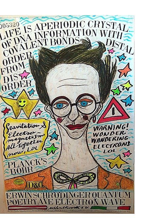 Erwin Schrodinger Quantum Poetry Ave Electron Wave Pastel by Francesco ...