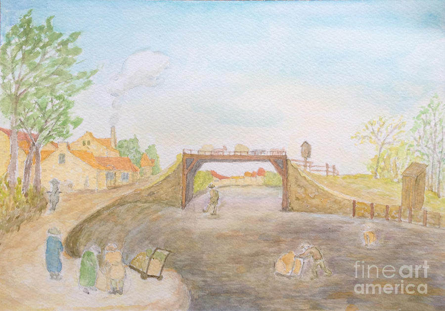 Landscape Painting - Esaias Van De Velde in Japanese Light by Sawako Utsumi Landscape Painting - Esaias Van De Velde in Japanese Light by Sawako Utsumi