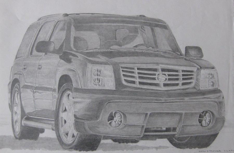 Escalade Drawing by Christopher Clark