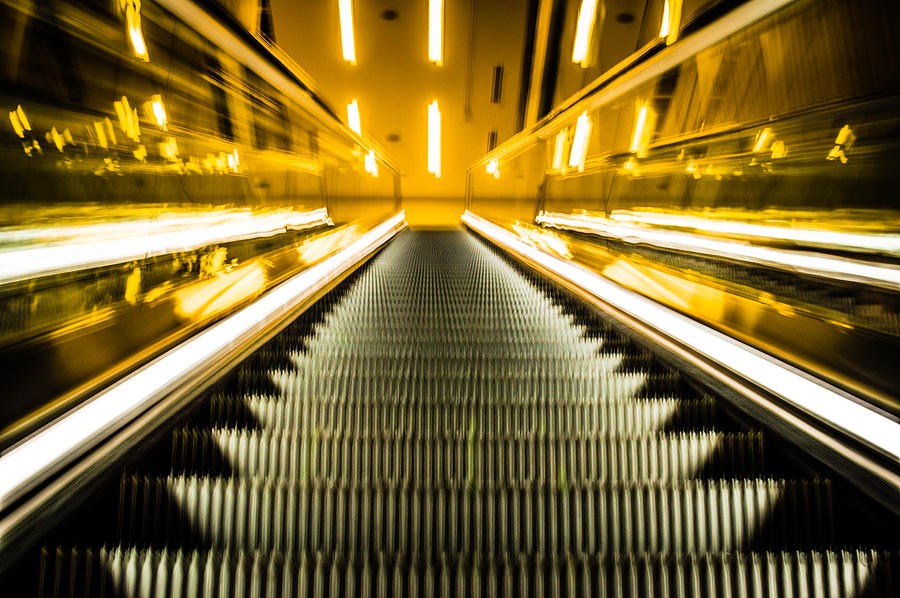 Escalator Photograph by Stephen Holst