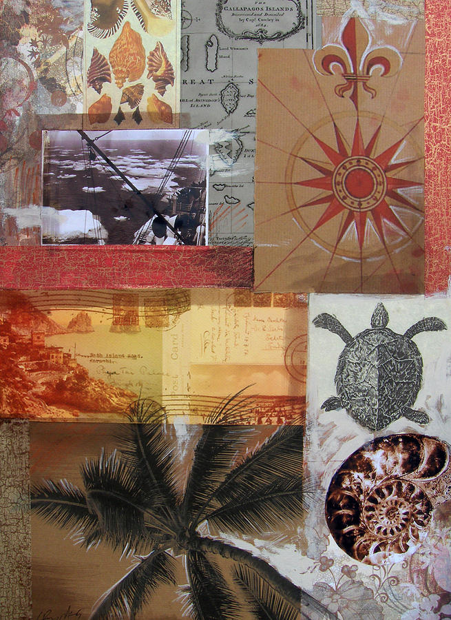 Nature Mixed Media - Escape and Explore V by Leigh Banks