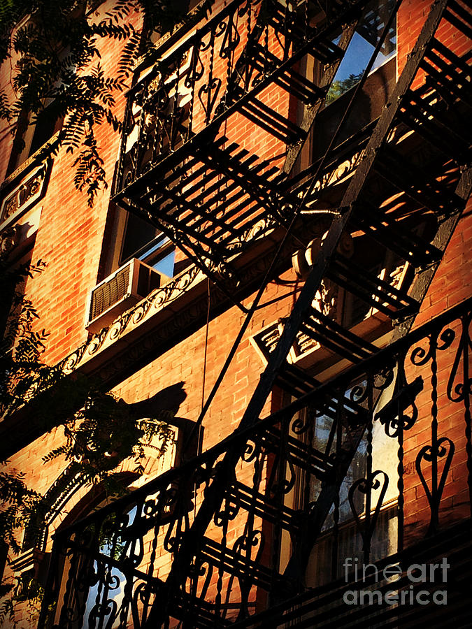 Escape From New York - New York City Fire Escapes Photograph