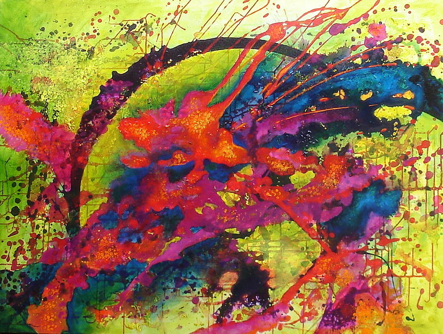 Abstract Painting - Escape by Susan Graham