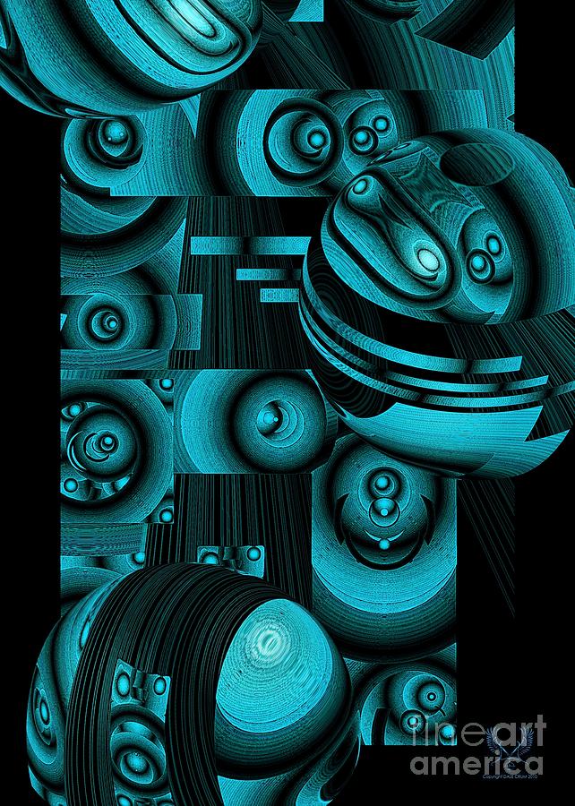 Abstract Digital Art - Escape Their Box by Dale Crum