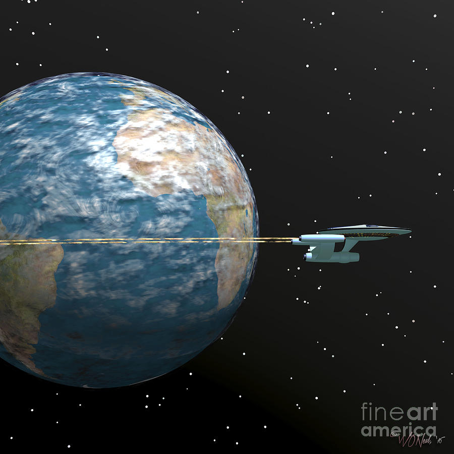 Star Trek Digital Art - Escape Velocity by Walter Neal