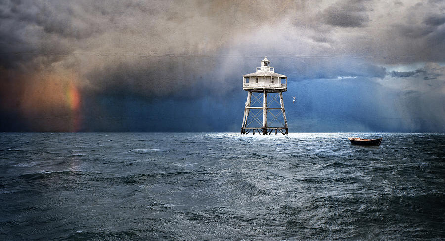 Escaping Rowboat Digital Art by Kathryn McBride
