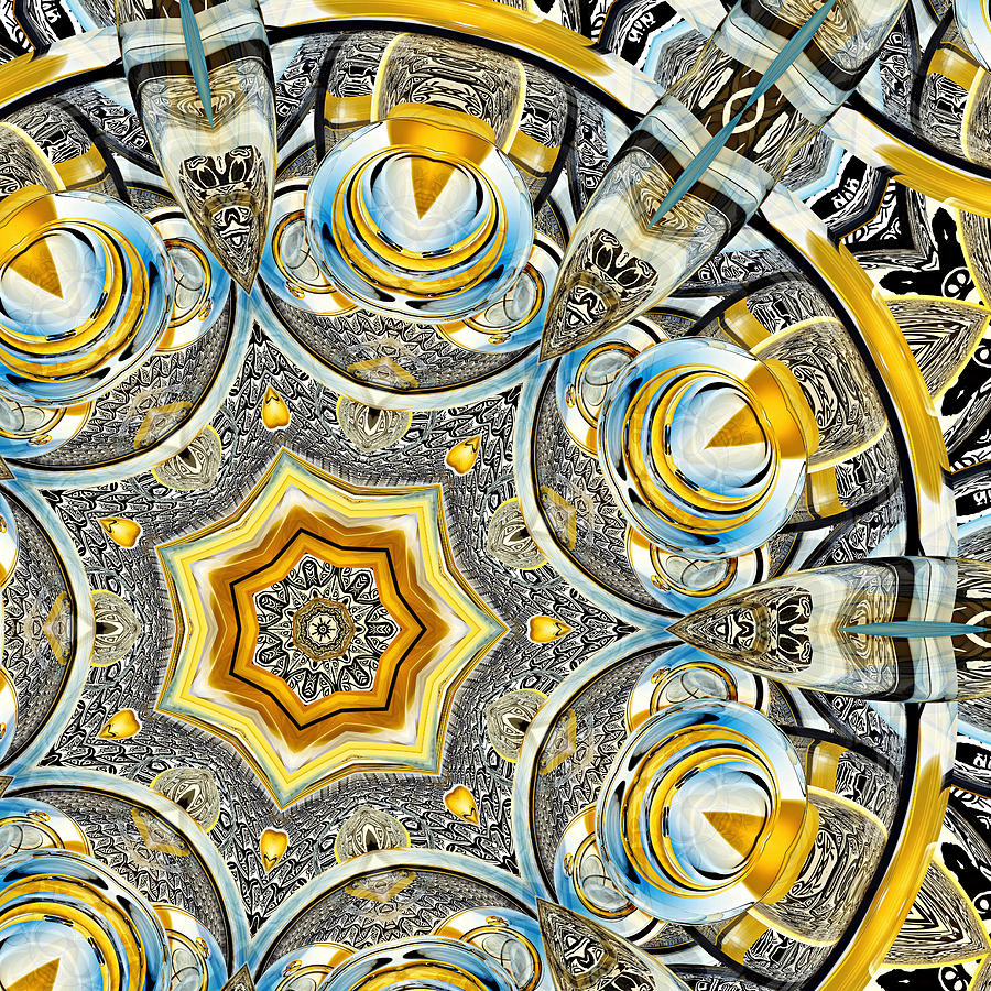 Escher Glass Kaleido Abstract #1 Digital Art by Peter J Sucy