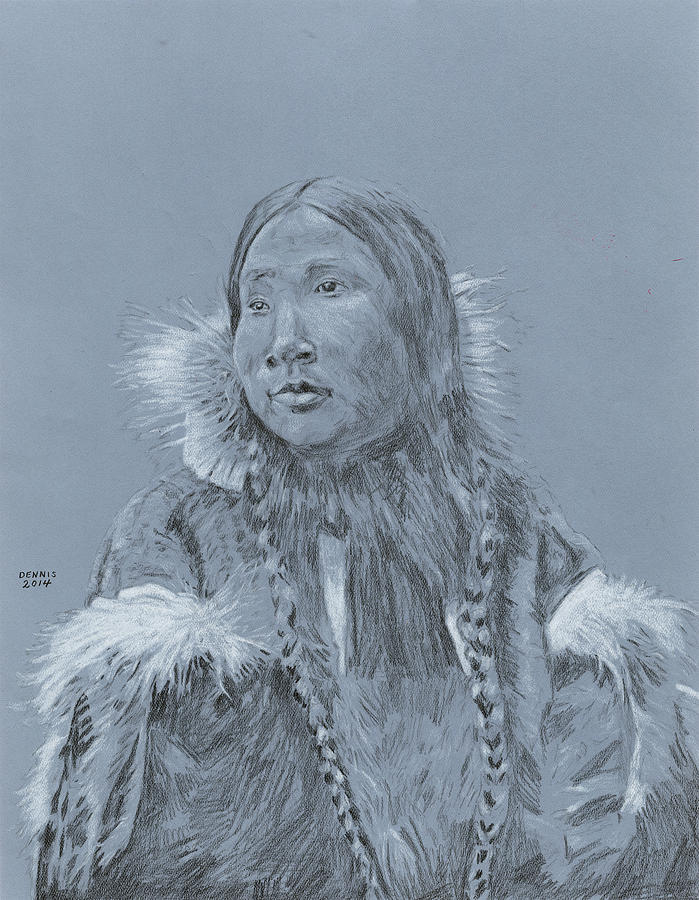 Eskimo Girl Drawing by Dennis Larson Pixels