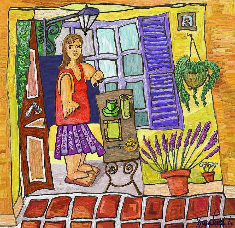 Still Life Painting - Esmorzant en provence by Xavier Ferrer Still Life Painting - Esmorzant en provence by Xavier Ferrer