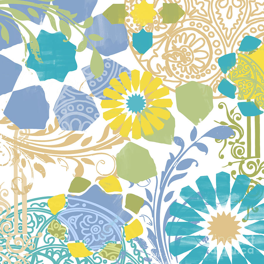 Flowers Pattern Painting - Esperanza by Mindy Sommers