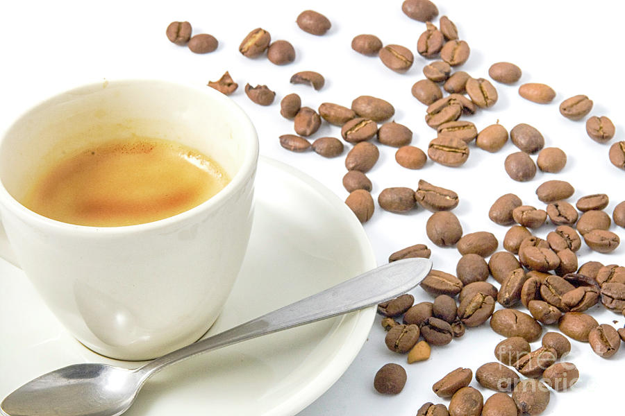Espresso With Beans Photograph by Patricia Hofmeester