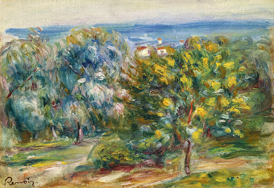 Esquisse de Paysage du Midi Painting by Pierre-Auguste Renoir