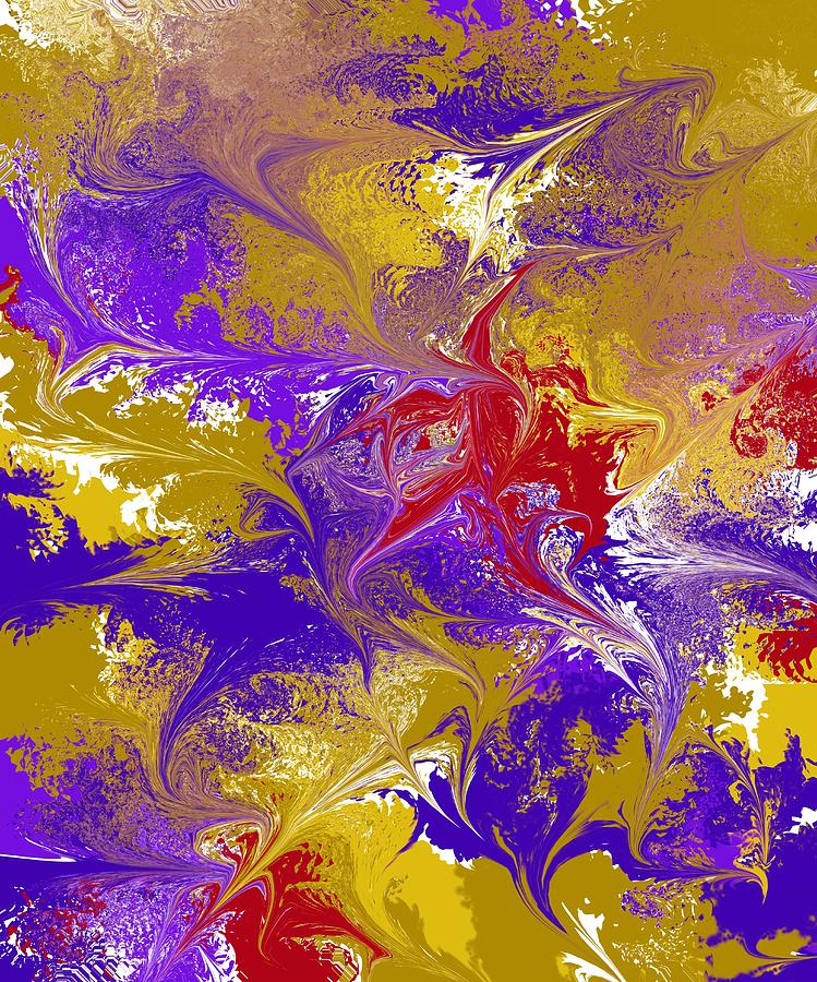 Abstract Digital Art - Essence of Autumn by Nicole Seal