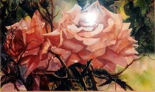 Rose Painting - Essence of life by Estelle Hartley