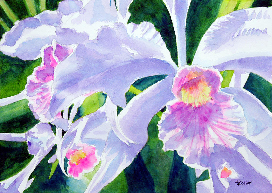 Orchid Painting - Essence of Love by Marsha Elliott