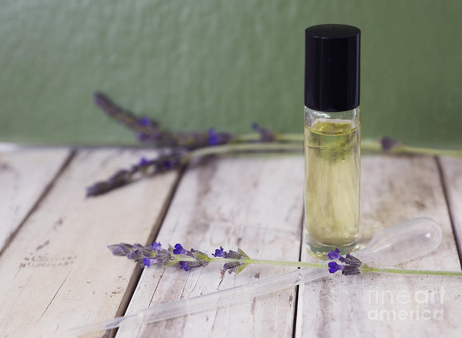 Essential Oil And Lavender Photograph