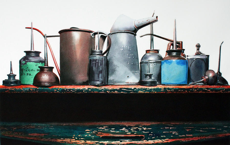Essential Oils Painting by Denny Bond