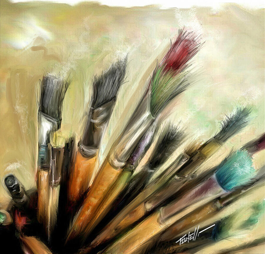 Essentials... Tools of the trade Mixed Media by Mark Tonelli