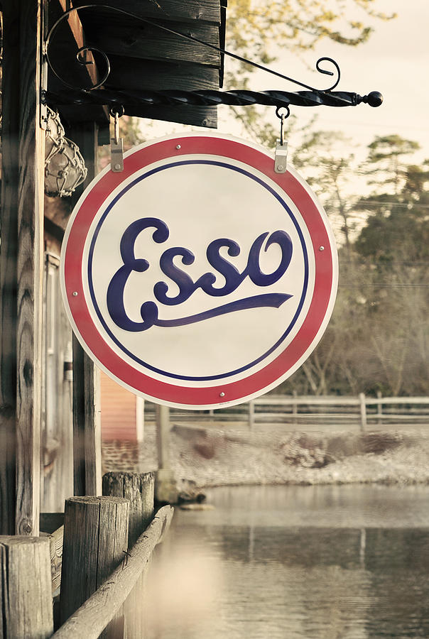 Esso Sign Vintage Photograph by Terry DeLuco