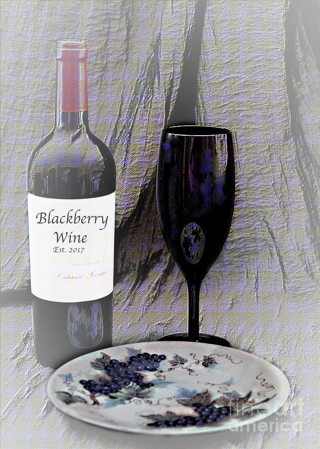 Est 2017 Blackberry Wine Photograph by Sherry Hallemeier