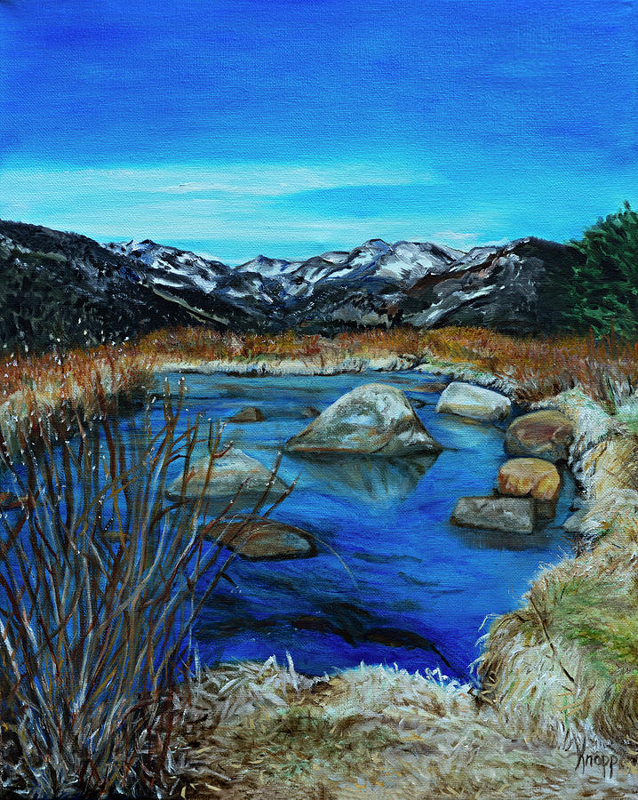 Estes Park  Painting by Kathy Knopp