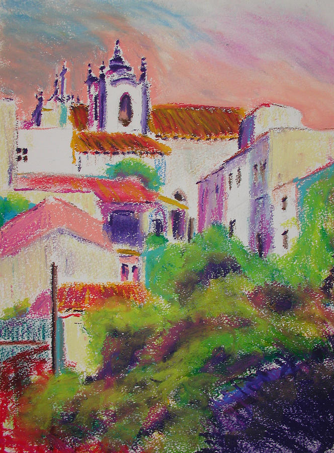 Estombar,Algarve Painting by Sandie Croft