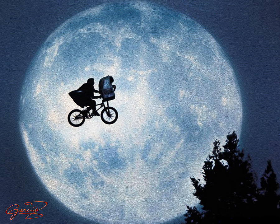 Et Flying Over The Moon - 