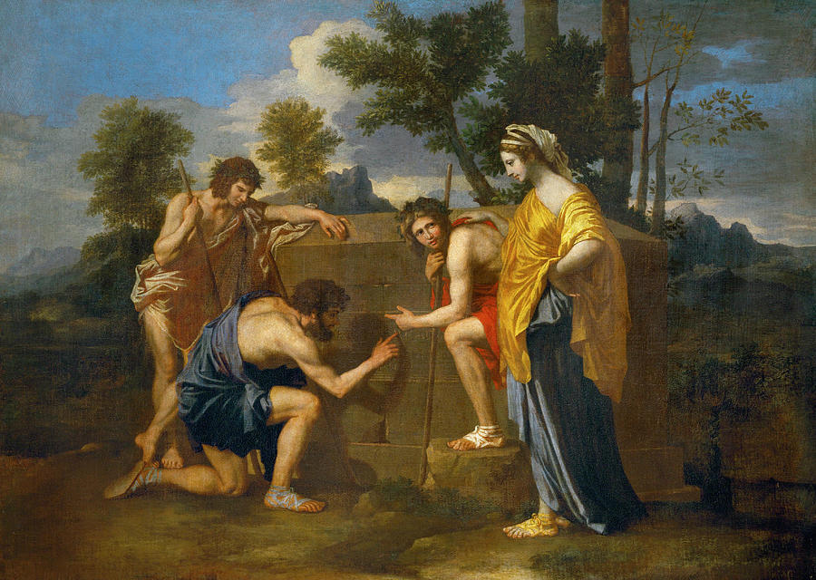 Et in Arcadia Ego Painting by Nicolas Poussin