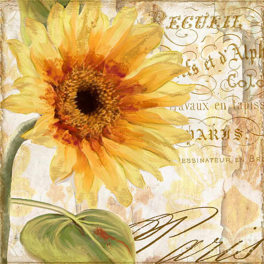 Sunflower Painting - Ete by Mindy Sommers