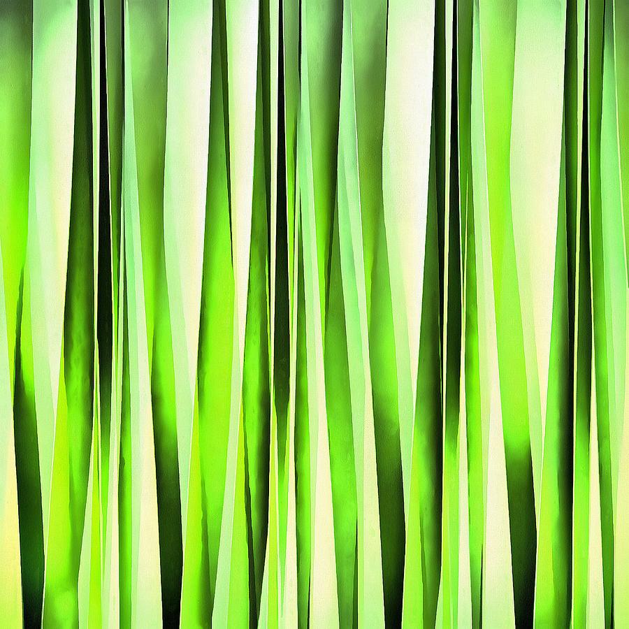 Eternal Evergreen Stripy Pattern Digital Art by Taiche Acrylic Art