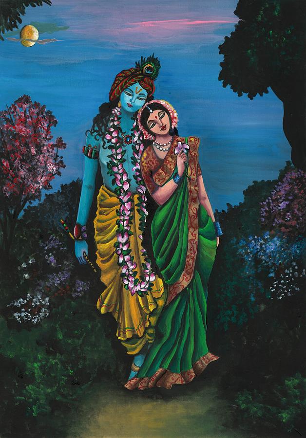 Eternal Lovers Painting by Tara Krishna
