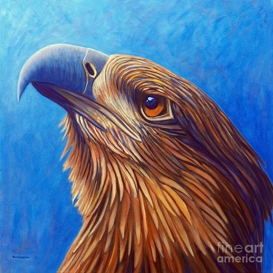 Eagle Painting - The Eternal Quest by Brian  Commerford