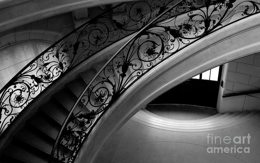 Spiral Staircase Paris Photograph by M G Whittingham