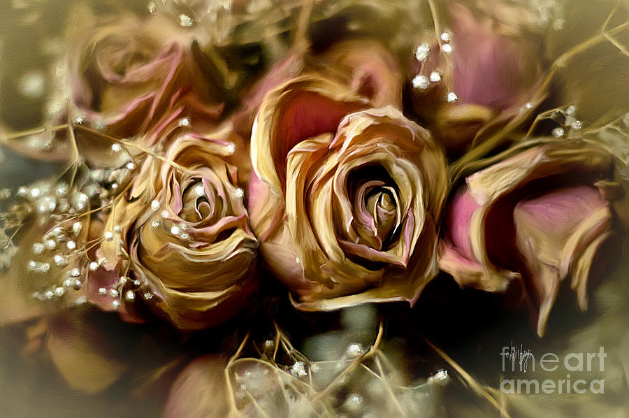 Rose Digital Art - Eternally by Lois Bryan