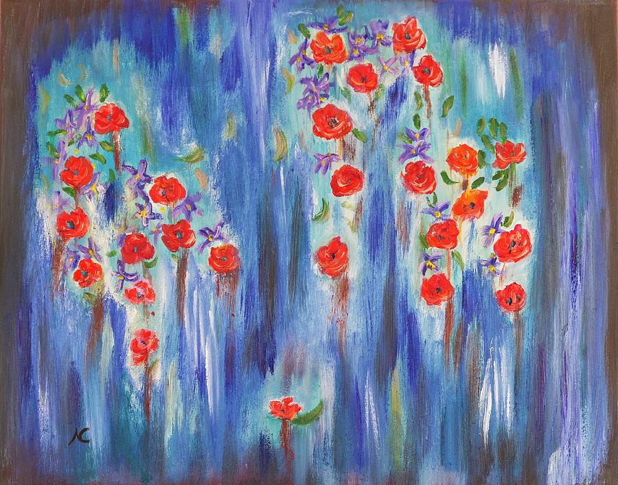 Ethereal Blooms Painting by Neslihan Ergul Colley