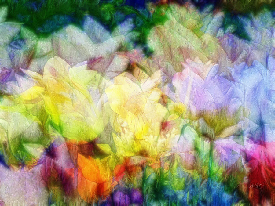 Ethereal Flowers Digital Art by Kiki Art