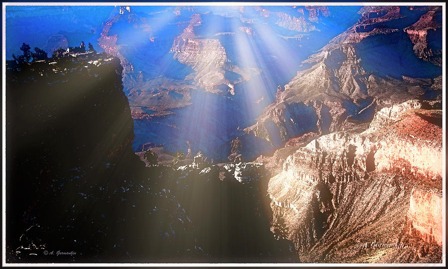 Ethereal Grand Canyon Late Afternoon Digital Art by A Macarthur Gurmankin