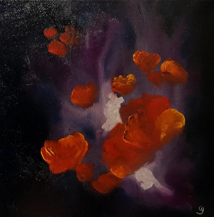 Ethereal Poppies                     81 Painting by Cheryl Nancy Ann Gordon