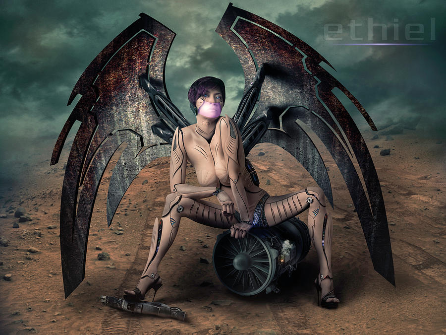 Ethiel - the cyber angel Photograph by Ponte Ryuurui