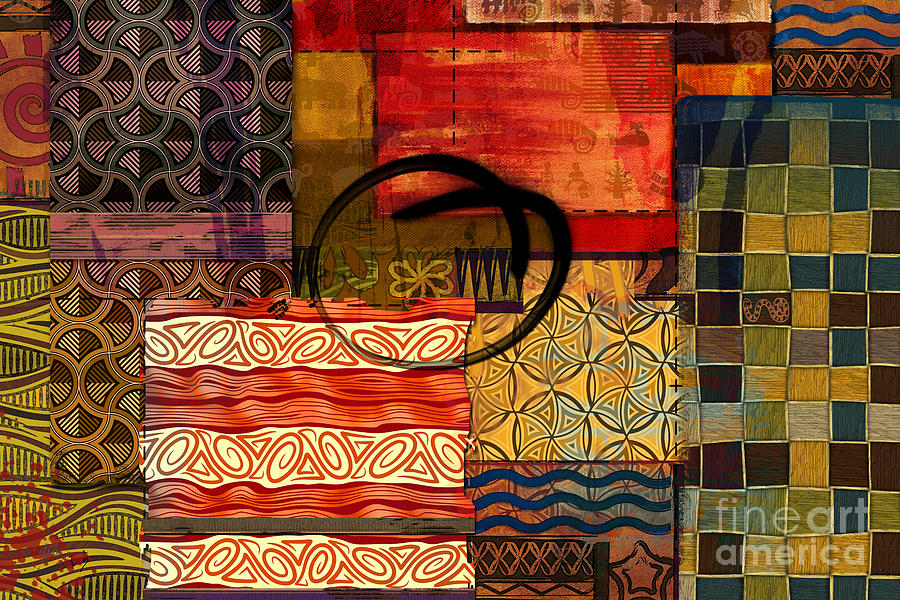 Abstract Digital Art - Ethnic Abstract by Peter Awax