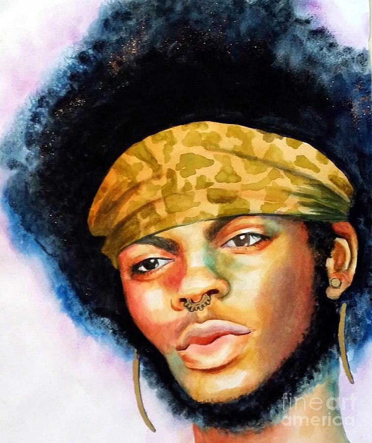 Portrait Painting - Ethnic by Gail Zavala