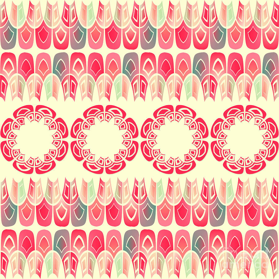 Ethnic geometric pattern Digital Art by Gaspar Avila