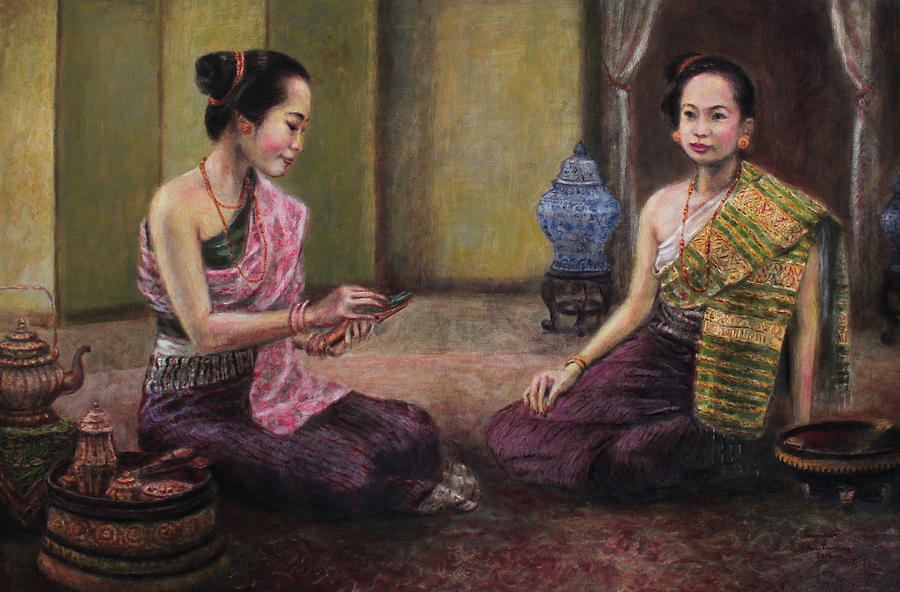 Etiquette Painting by Sompaseuth Chounlamany