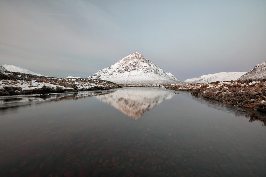 Etive Mountain Reflection Photograph by Grant Glendinning