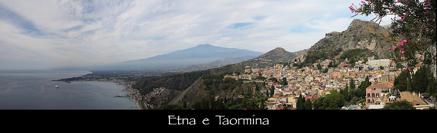 Etna e Taormina Photograph by John Meader