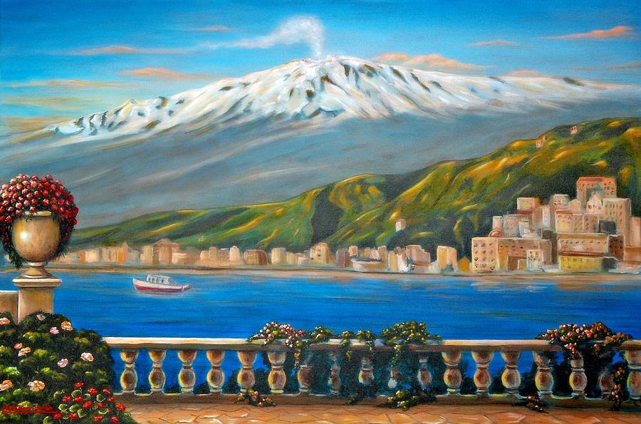 Etna SICILY Painting by Italian Art