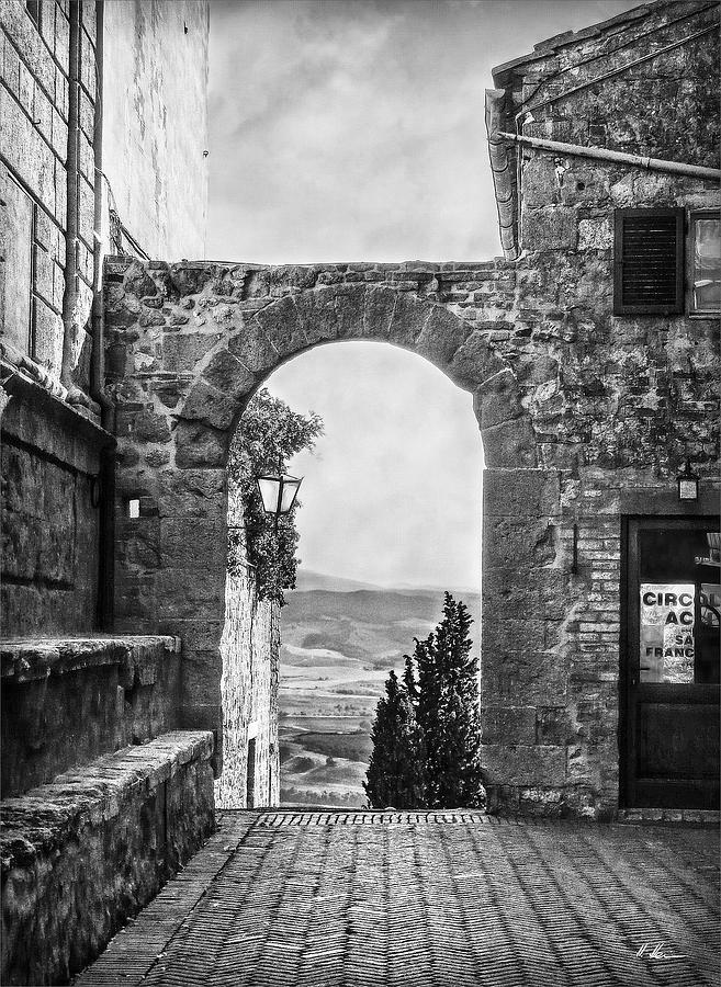 Etruscan Arch B/W Photograph by Hanny Heim