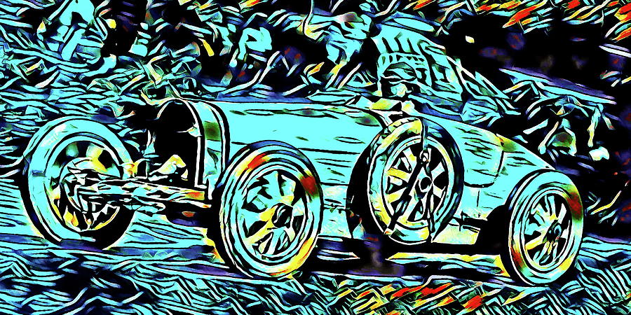 Bugatti Digital Art - Ettores Dream Cars by Jean-Louis Glineur alias DeVerviers